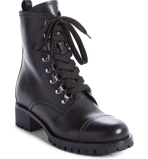 prada combat boots nordstrom|women prada boots with pouch.